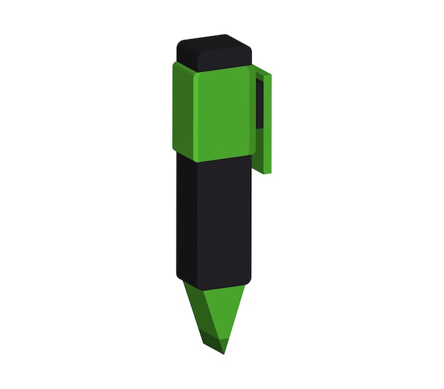 Vector driedimensionale pen