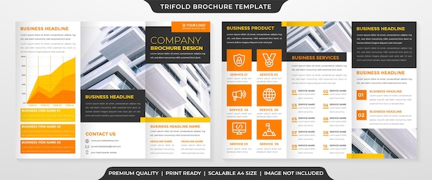 Vector driefold brochure 45