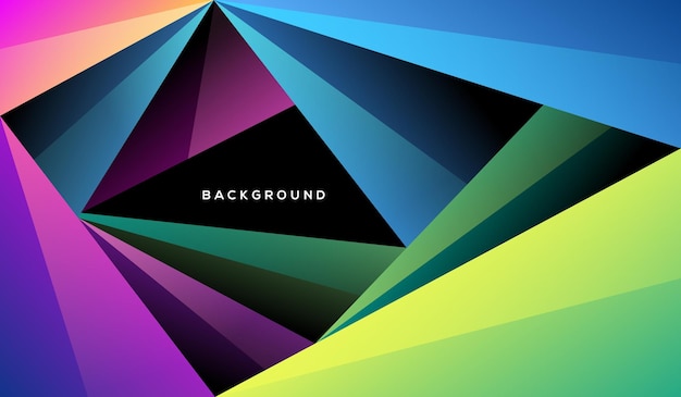 Driehoek moderne achtergrond kleurrijke gradiënt