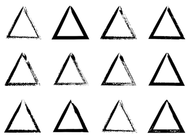 Vector driehoek ontwerp vectorillustratie geïsoleerd op een witte achtergrond