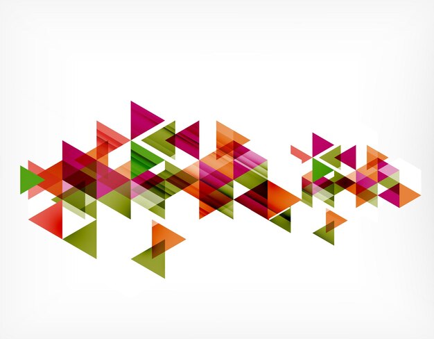 Driehoek patroon samenstelling abstracte achtergrond met copyspace