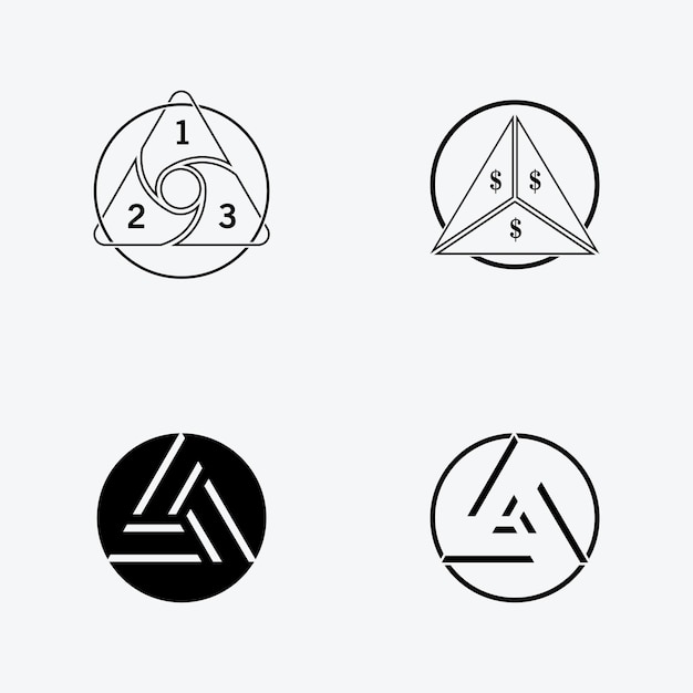 Driehoek pictogram ontwerp