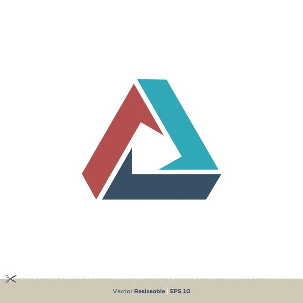 Driehoek Trinity Vector Logo Template Illustratie Ontwerp Vector EPS 10