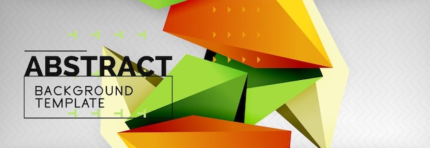 Driehoeken veelhoekige achtergrond vector 3d poly sjabloon