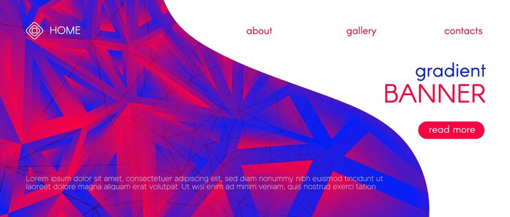 Vector driehoekig patroon abstracte geometrische achtergrond met verloop