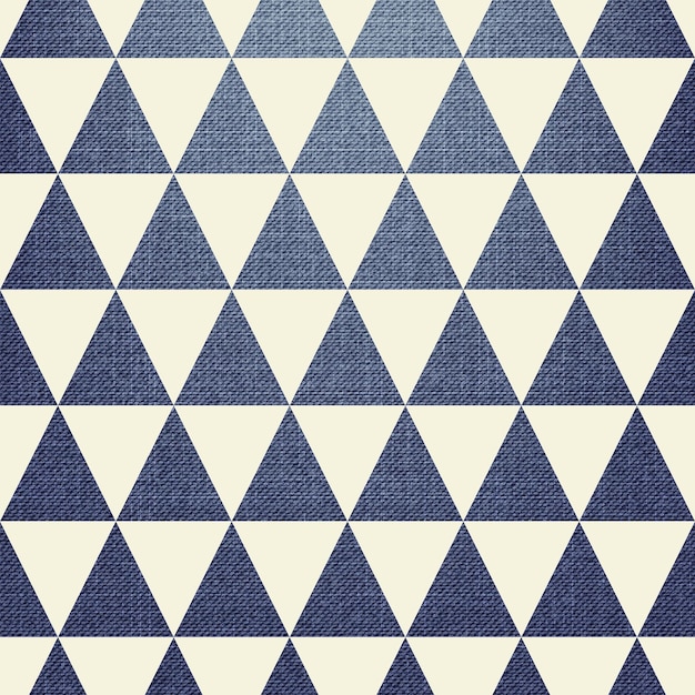 Driehoekspatroon op textiel. Abstracte geometrische achtergrond, vectorillustratie. Creatief en luxe stijlbeeld