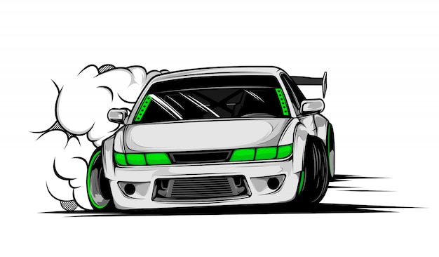 Drift car illustration