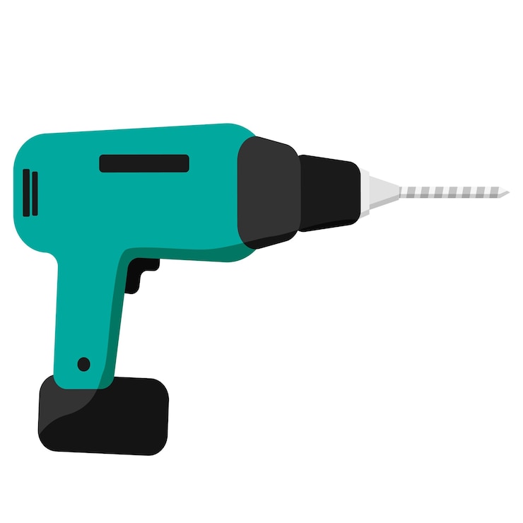 Vector drill electric device for the home repair household instrument