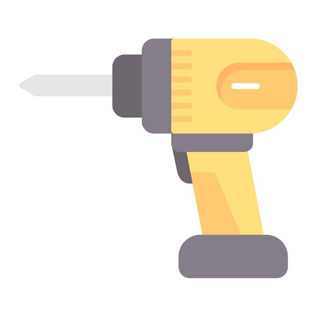 Drill Flat Illustration