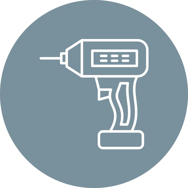 Drill icon vector image Can be used for Home Improvements