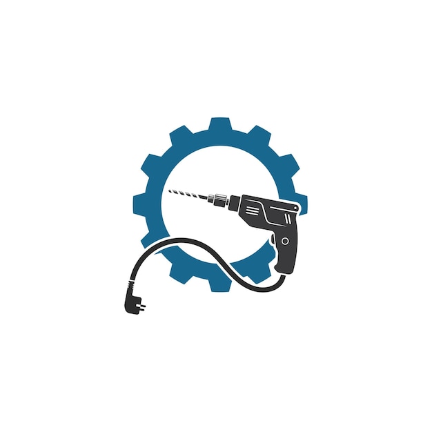 Drill machine icon vector illustration design template