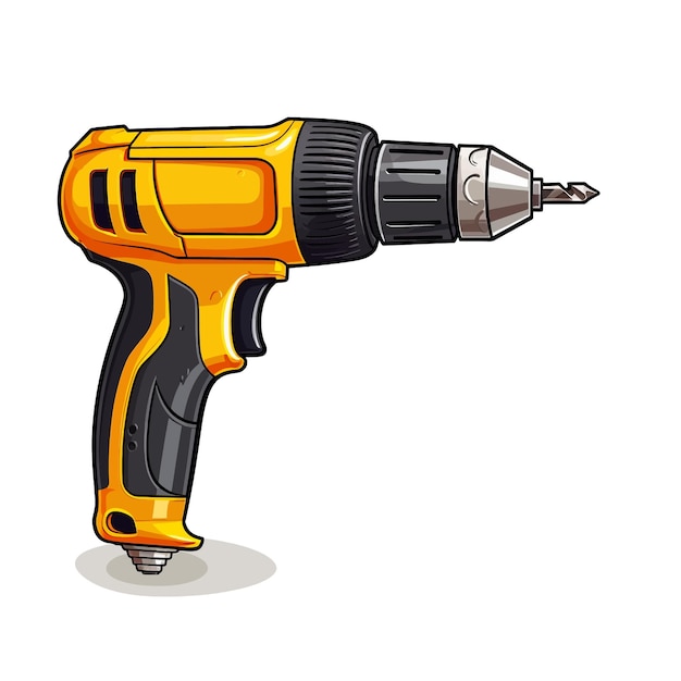 Vector drill vector clipart white background