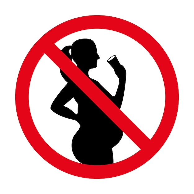 Vettore non bere alcolici durante la gravidanza