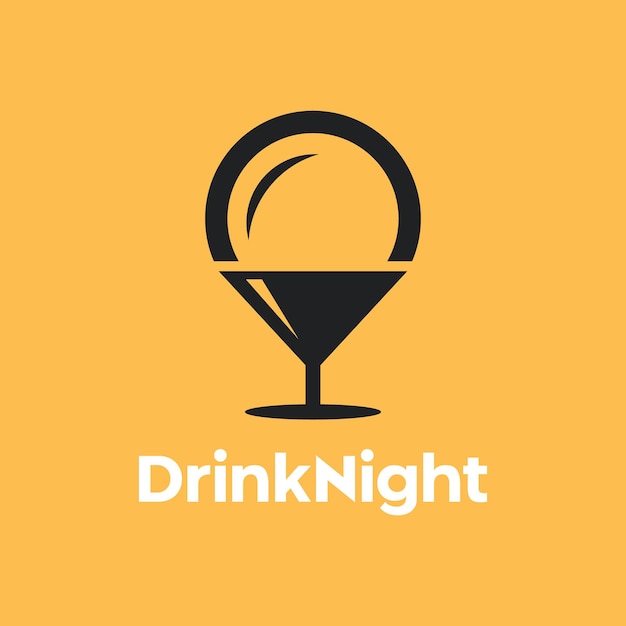 Drink bulb bright icon logo design illustration