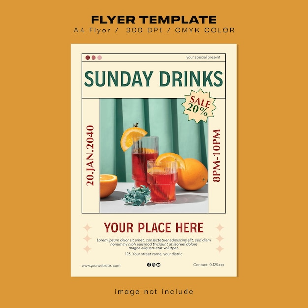 Drink Cocktail Flyer