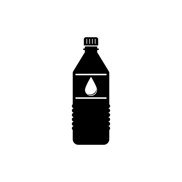 Drink fles iconillustration ontwerpsjabloon