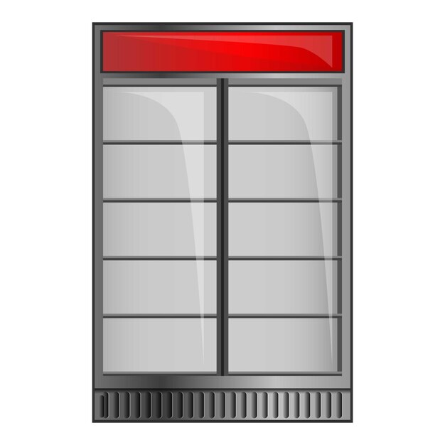 Drink fridge icon Cartoon of drink fridge vector icon for web design isolated on white background