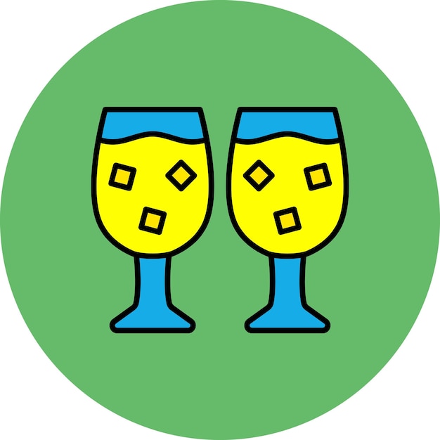 Vector drink glass icon