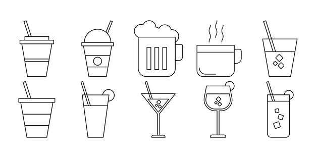 Vector drink icon