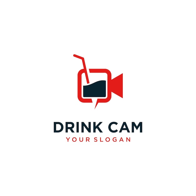 drink logo design with camera inspiration