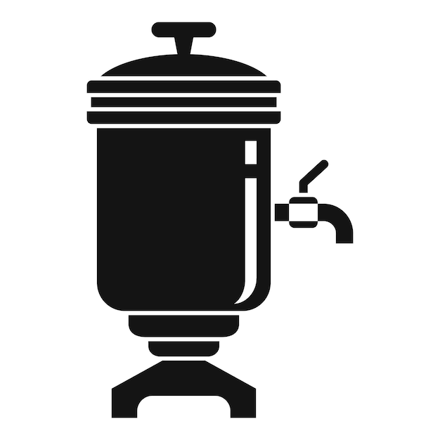 Drink Samovar pictogram Eenvoudige illustratie van drink Samovar vector pictogram voor webdesign geïsoleerd op een witte achtergrond