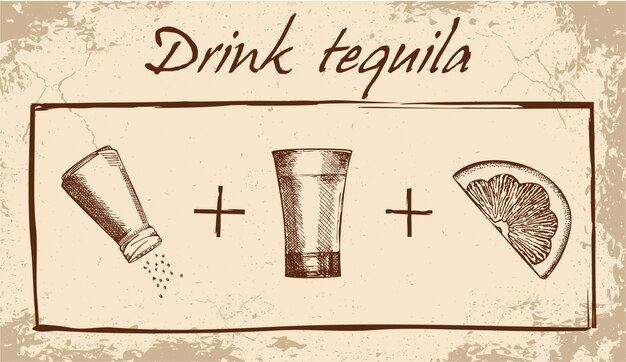 Drink tequila banner