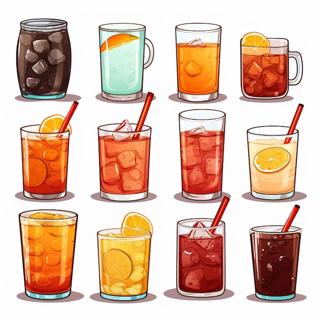 Vector drink vector verse drank vloeibaar sap fruit oranje zoete vitamine sappige geïsoleerde gezondheid