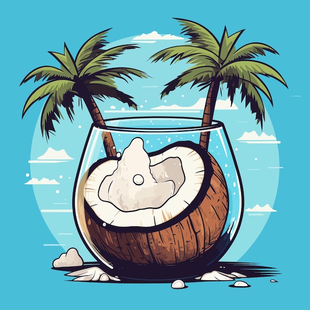 Drinking coconut