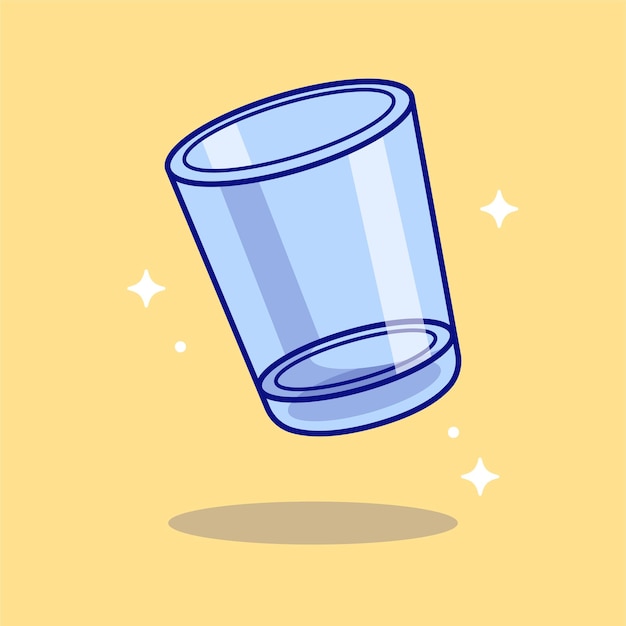 Vector drinking glass illustration