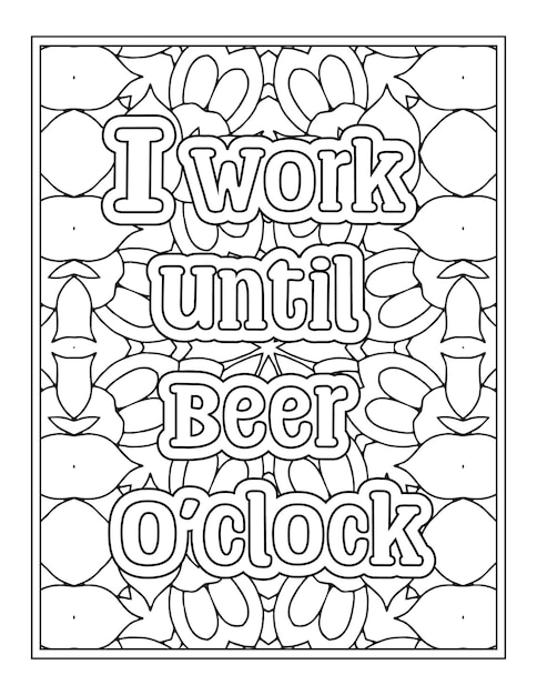 Drinking Quotes Coloring Pages for Kdp Coloring Pages