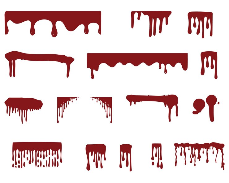 Dripping paint set background