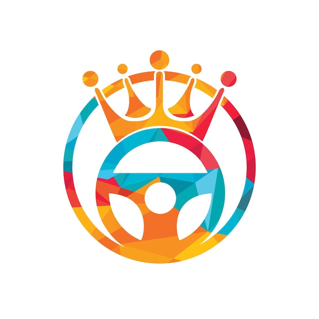 Drive king vector logo design
