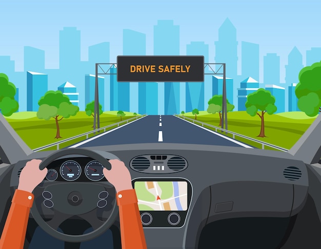 Drive safely concept