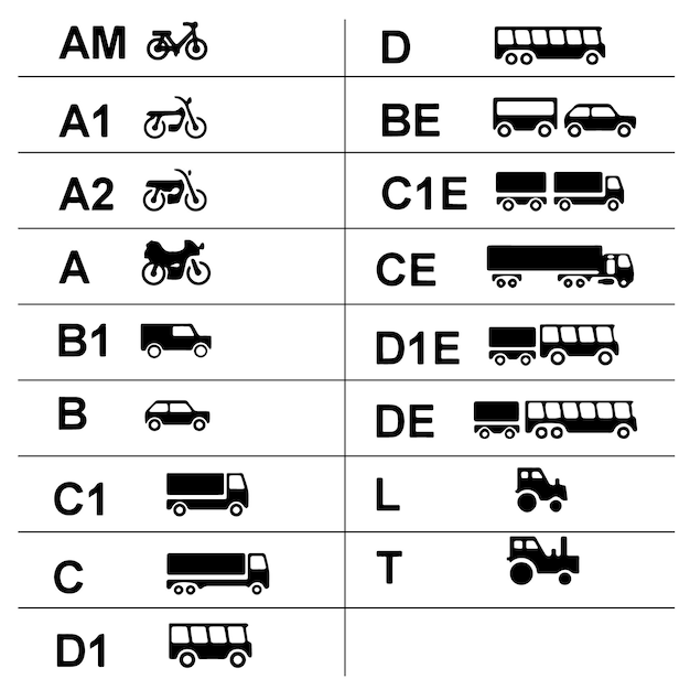 運転免許証の記号