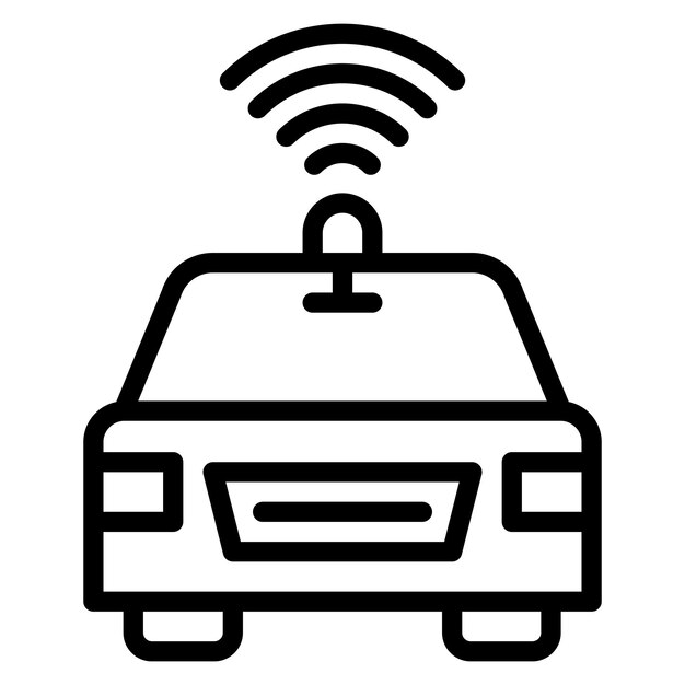 Driverless Car icon vector image Can be used for Cyberpunk