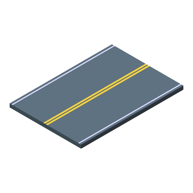 driving school road icon isometric of driving school road vector icon for web design isolated on white background