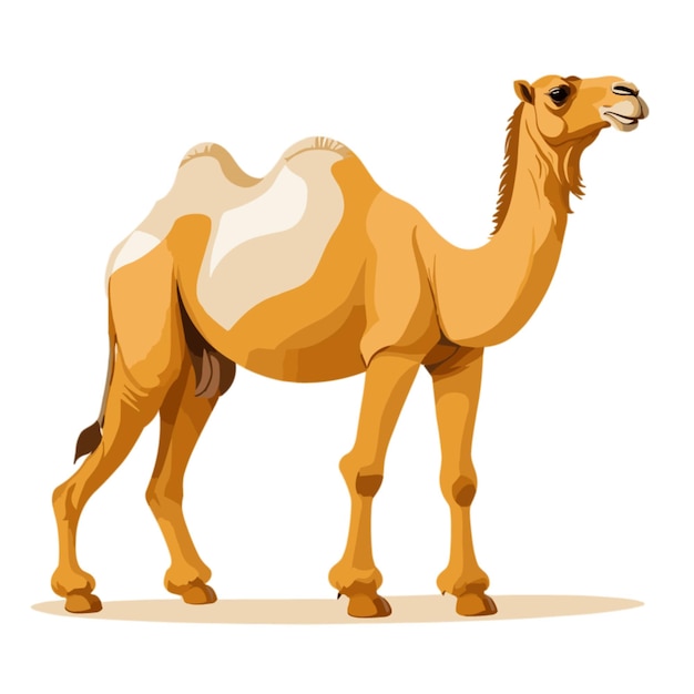 Dromedary Camel vector on white background