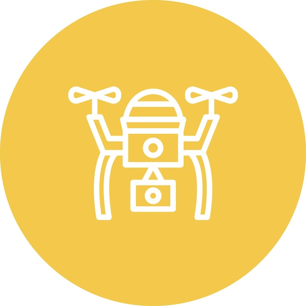 Drone Camera vector icon illustration of Auto Racing iconset