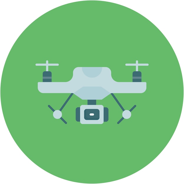 Drone camera vector illustratie stijl