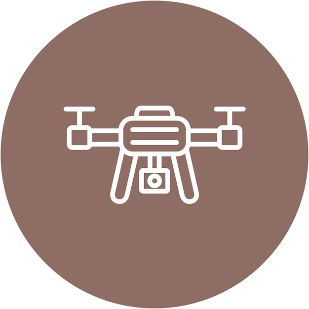 Drone camera vector illustratie stijl