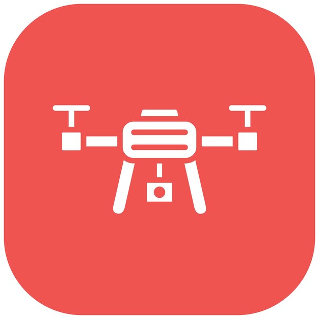 Drone camera vector illustratie stijl