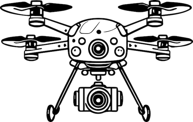 Vector drone clipart vector