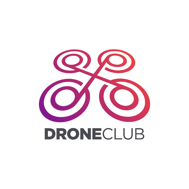 Disegno dell'icona di drone club