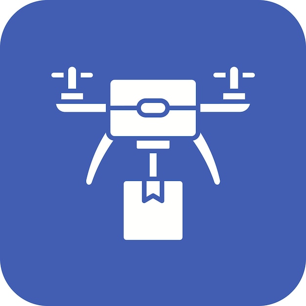 드론 배달 터 아이콘은 배달 및 물류 아이콘 세트에 사용할 수 있습니다.