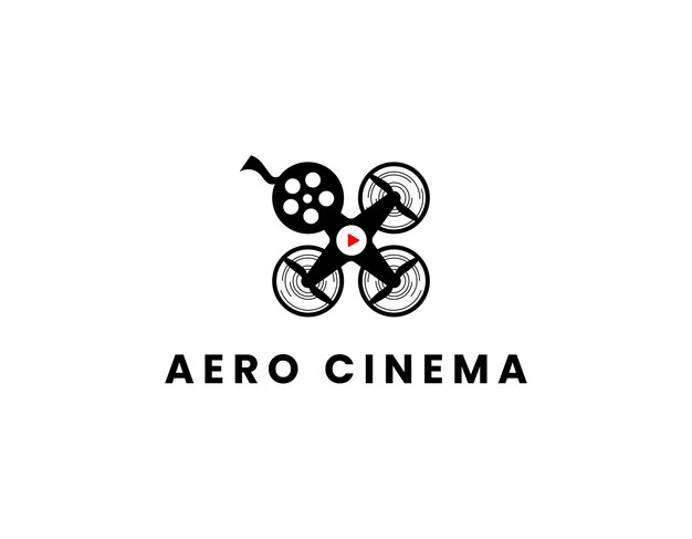 Drone Filming Business Logo Design Template