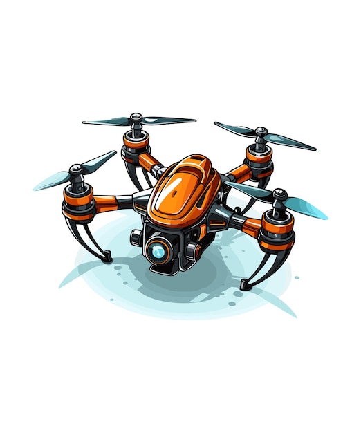 Иллюстрация полета дрона