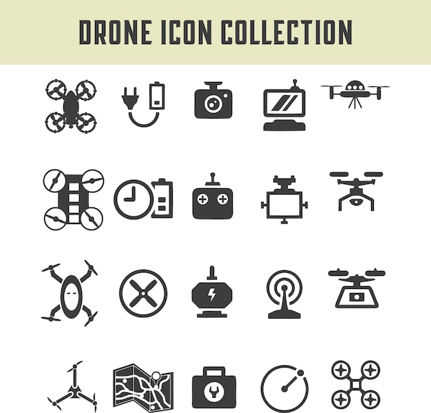 Drone icon collection