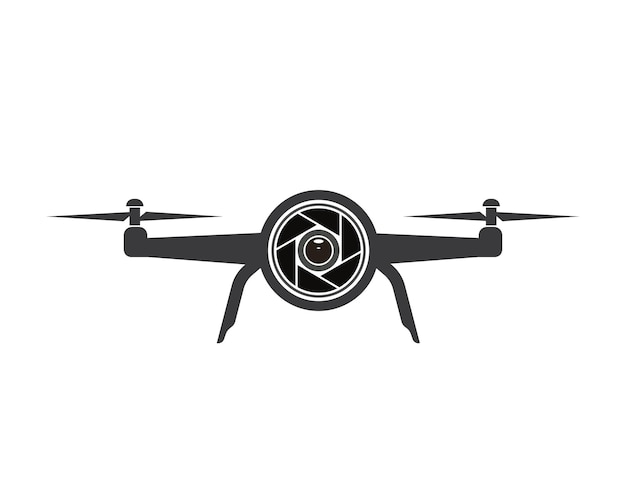 Disegno dell'illustrazione vettoriale del logo dell'icona del drone