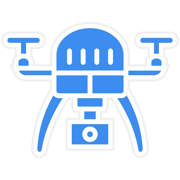 Vector drone icon style