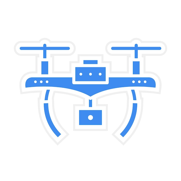 Immagine vettoriale dell'icona del drone può essere utilizzata per l'ingegneria